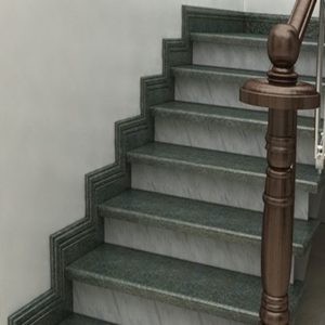 Cầu Thang Đá Xà Cừ Trắng