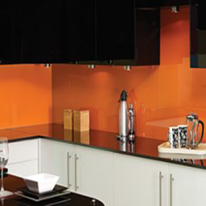 Kính cường lực ốp bếp Hải Long màu CAM 8 ly