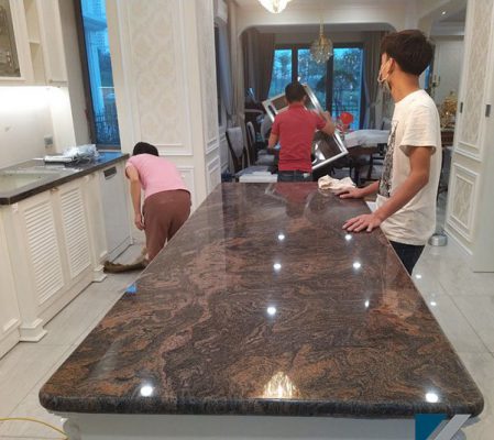 Nhận lắp đặt Đá ốp bếp cao cấp tại Long Biên Hà Nội giá rẻ uy tín